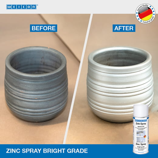 WEICON Zink-Spray spezial hell – Anwendung