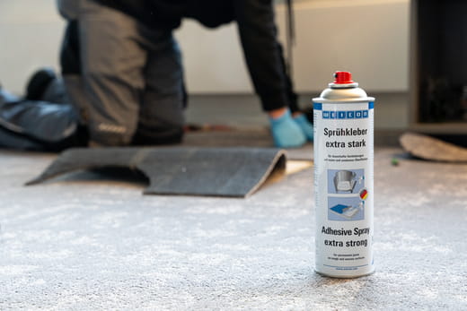 WEICON Sprühkleber extra stark – Anwendung WEICON Sprühkleber extra stark – Anwendung
