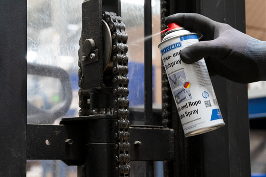 WEICON Ketten- und Seilspray – Anwendung