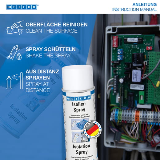 WEICON Isolier-Spray – Anwendung WEICON Isolier-Spray – Anwendung