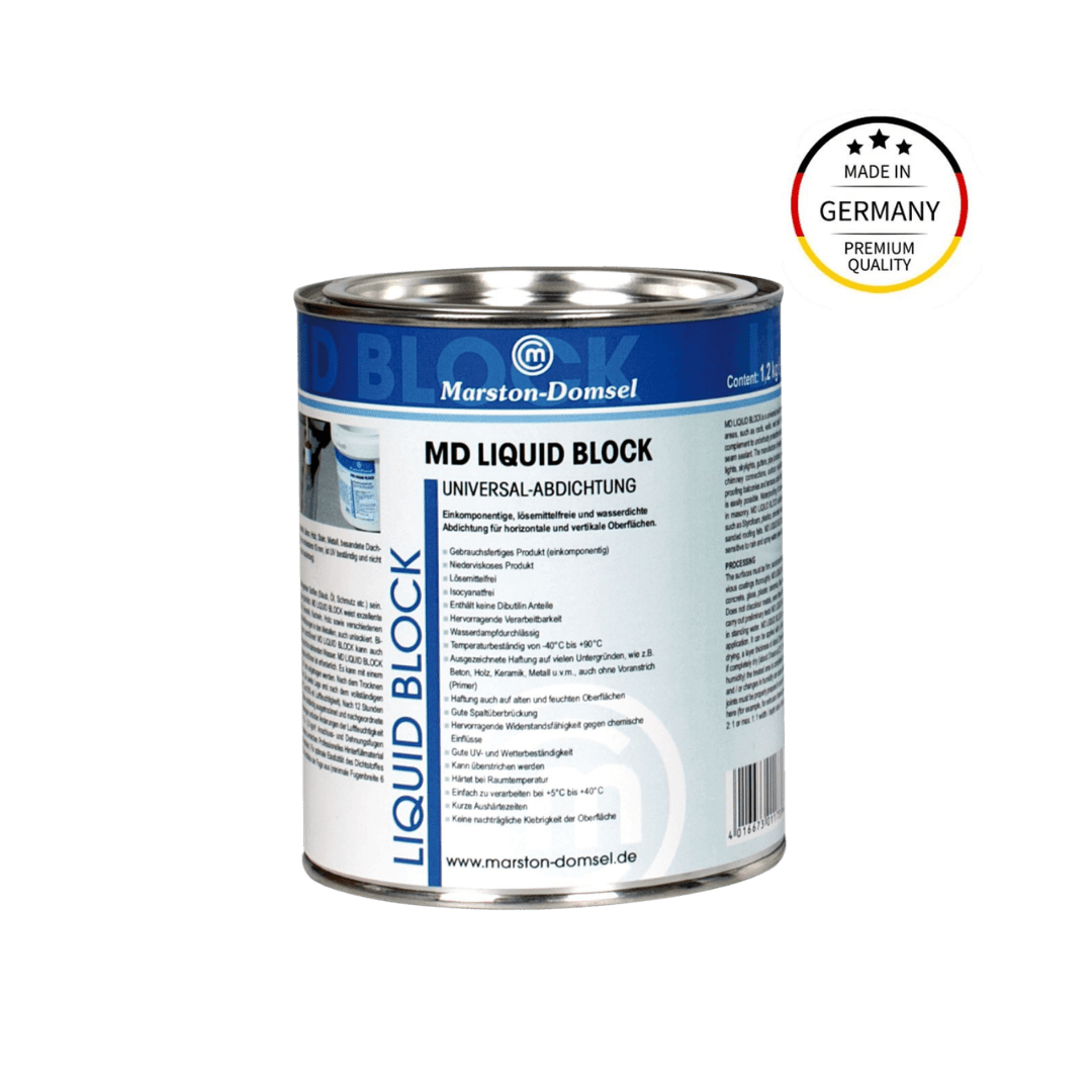 MD Liquid Block grau - streichbare Flüssigabdichtung - lösemittelfrei & UV-/witterungsbeständig - 440 g Kartusche MD Liquid Block grau - streichbare Flüssigabdichtung - lösemittelfrei & UV-/witterungsbeständig - 440 g Kartusche