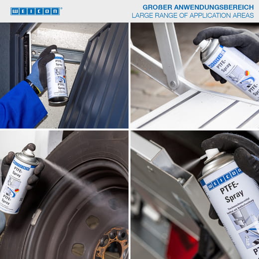 WEICON PTFE-Spray – Anwendung WEICON PTFE-Spray – Anwendung