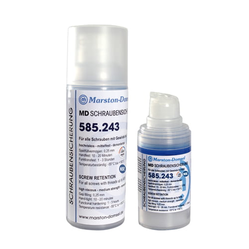 MD Schraubensicherung 585.243 - anaerobe Gewindesicherung - mittelfest, hochviskos, demontierbar - 20g Flasche MD Schraubensicherung 585.243 - anaerobe Gewindesicherung - mittelfest, hochviskos, demontierbar - 20g Flasche
