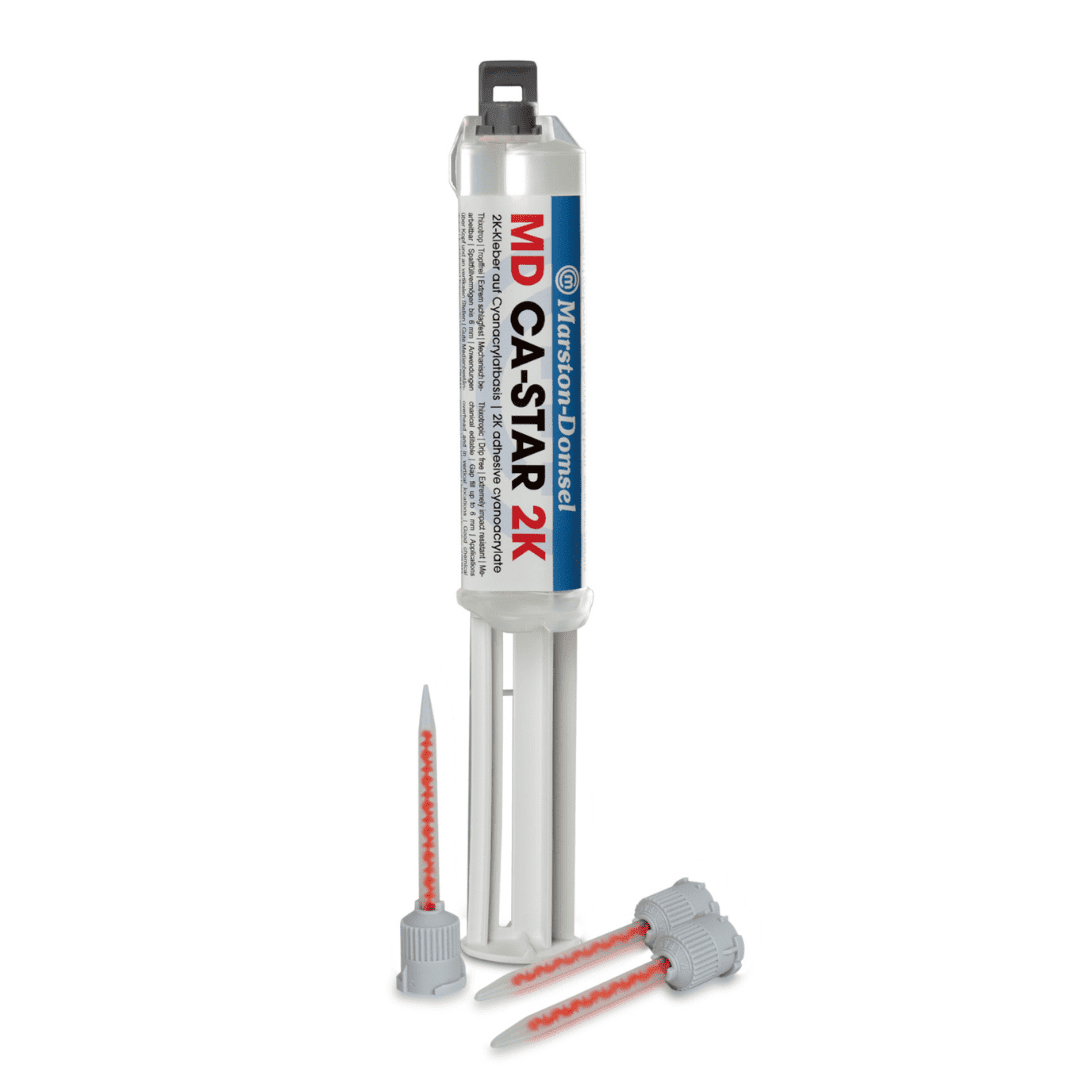 MD CA-Star 2K 4:1 - 2K-Cyanacrylat-Klebstoff - hohe Festigkeit auf Kunststoff, Holz & Metall - 10 g Doppelspritze MD CA-Star 2K 4:1 - 2K-Cyanacrylat-Klebstoff - hohe Festigkeit auf Kunststoff, Holz & Metall - 10 g Doppelspritze