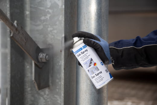 WEICON Zink-Spray – Anwendung WEICON Zink-Spray – Anwendung