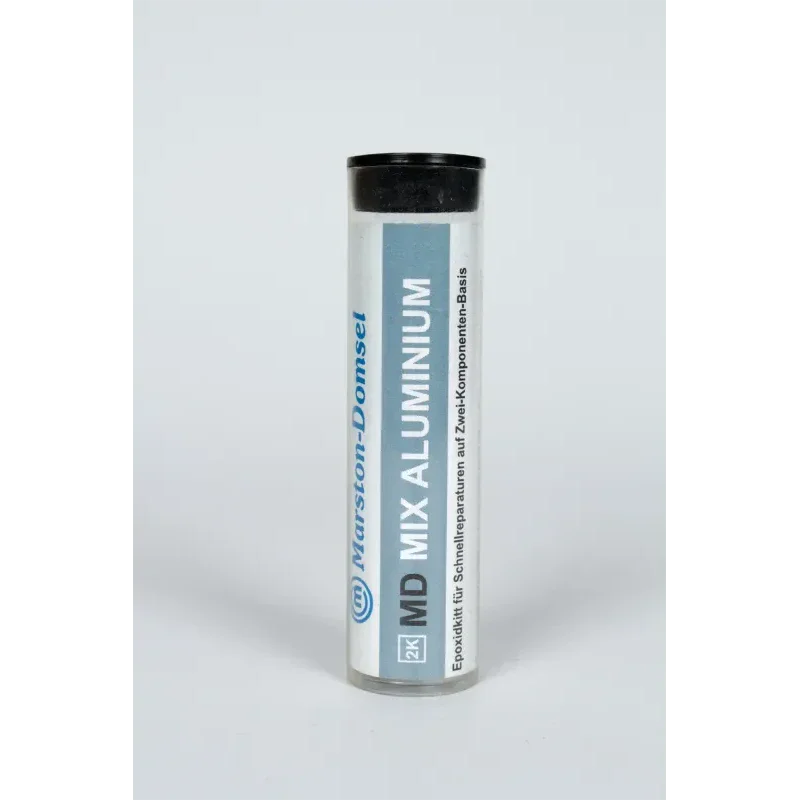 MD-mix Aluminium 1:1 - 2K-Epoxid-Reparaturknete - modellierbar & härtet steinhart - 56 g Stange