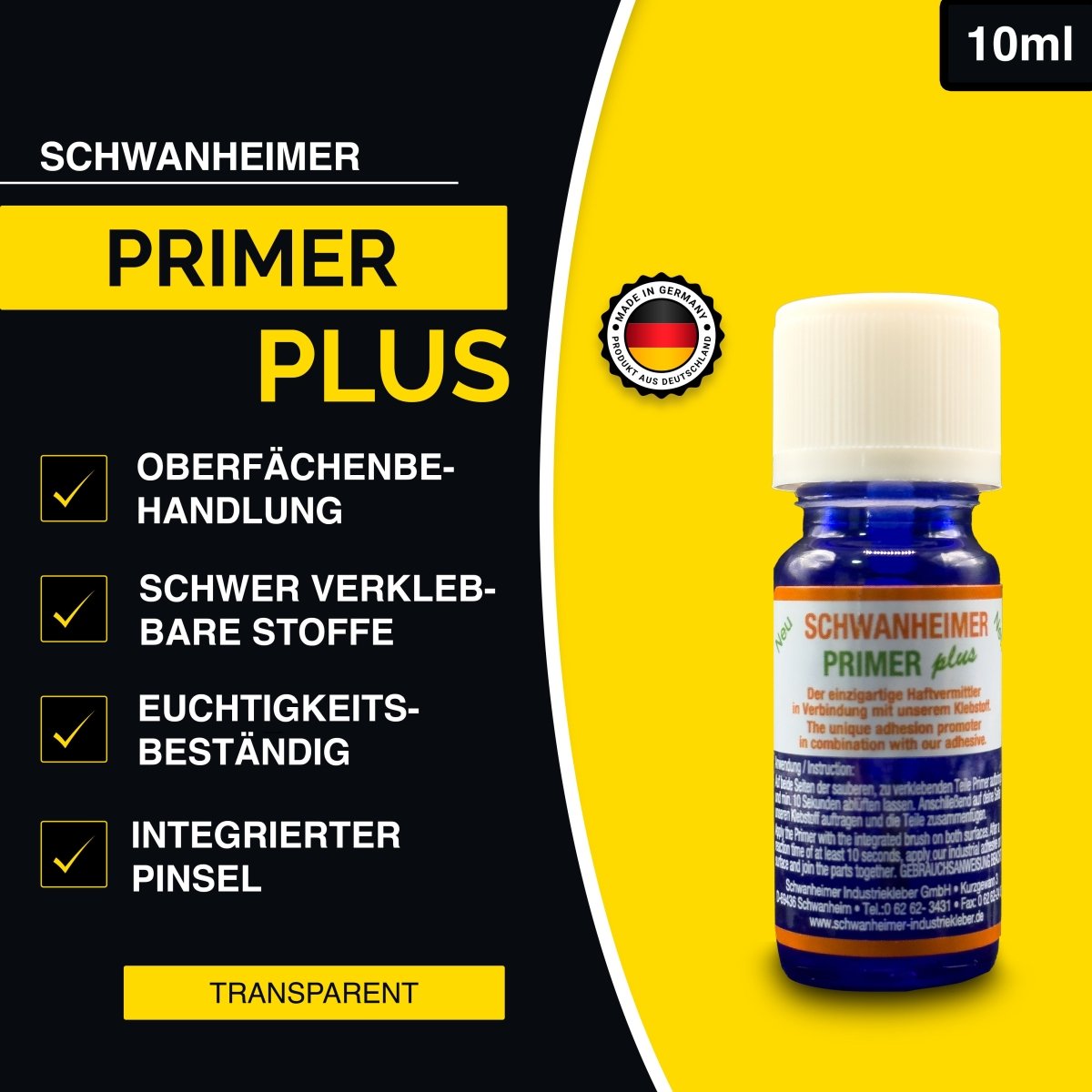Schwanheimer XXL Klebstoff Koffer 8-Teilig (für professionelle Reparaturen & Montagen jeder Art) - hitzebeständig & wasserfest - extra starkes lösungsmittelfreies Industriekleber Reparatur Set im Koffer für Glas, Metall, Holz, Teflon, Silikon, PE, PP uvm.