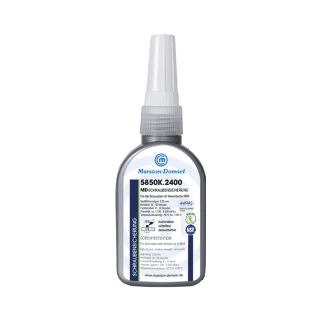 MD Schraubensicherung 5850K.2400 - anaerobe Gewindesicherung - mittelfest, hochviskos, kennzeichnungsfrei - 50g Flasche