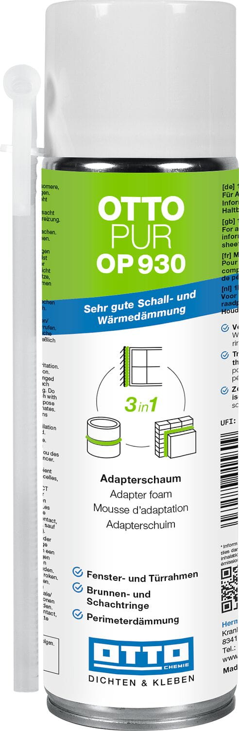 OTTOPUR OP 930 - Der 3in1 Adapterschaum mit sehr guter Schall- und Wärmedämmung