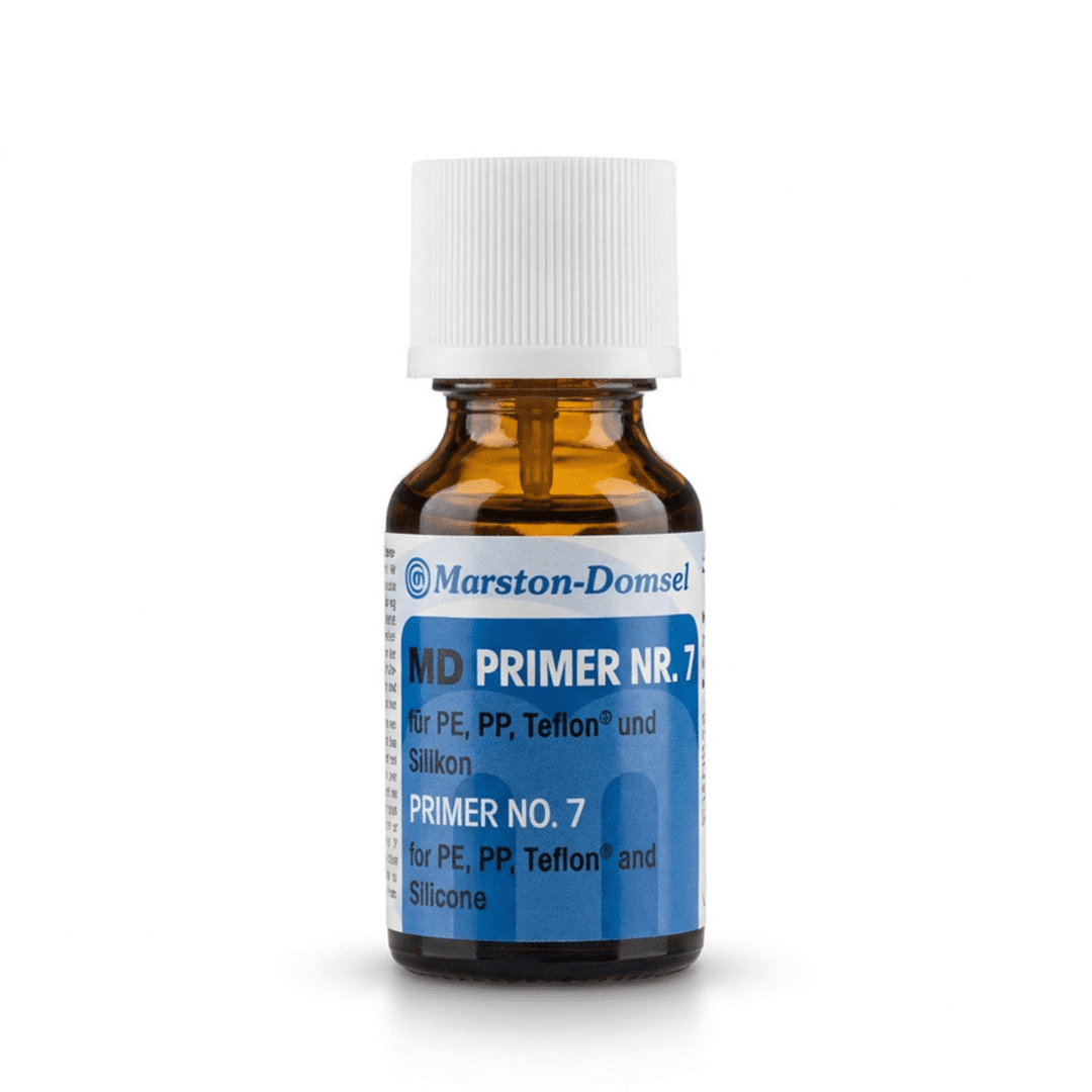 MD-Primer Nr. 7 - Haftvermittler für Kunststoff - für PE, PP & Teflon - 15 ml Glasflasche m. Pinsel