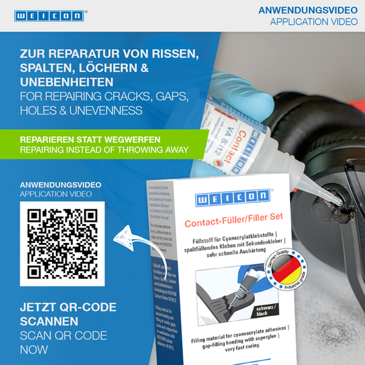 WEICON Contact-Füller Set – Anwendung