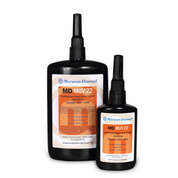 MD-UV Kleber 22 - UV-härtender Klebstoff - sekundenschnell härtend & transparent