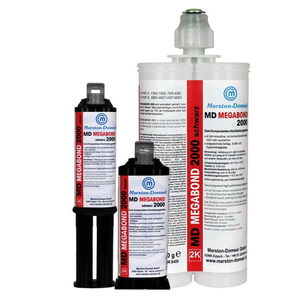MD Megabond 10:1 - 2K-Acryl-Konstruktionskleber - extrem stark & schnellhärtend - 400 g Doppelkartusche