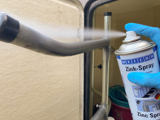 WEICON Zink-Spray – Anwendung