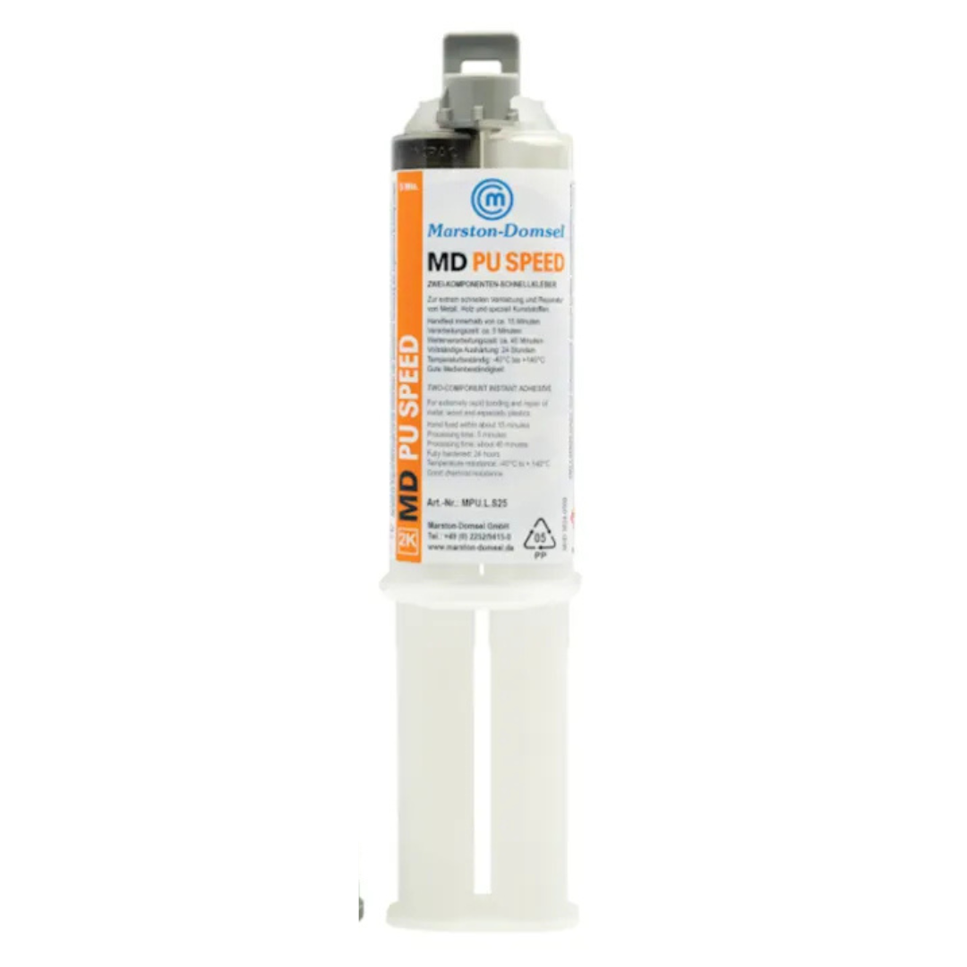 MD PU Speed Industriekleber - 5 Min - 1:1 - 2K-PU-Industriekleber - schnellhärtend & extrem fest - 25 g Doppelspritze MD PU Speed Industriekleber - 5 Min - 1:1 - 2K-PU-Industriekleber - schnellhärtend & extrem fest - 25 g Doppelspritze