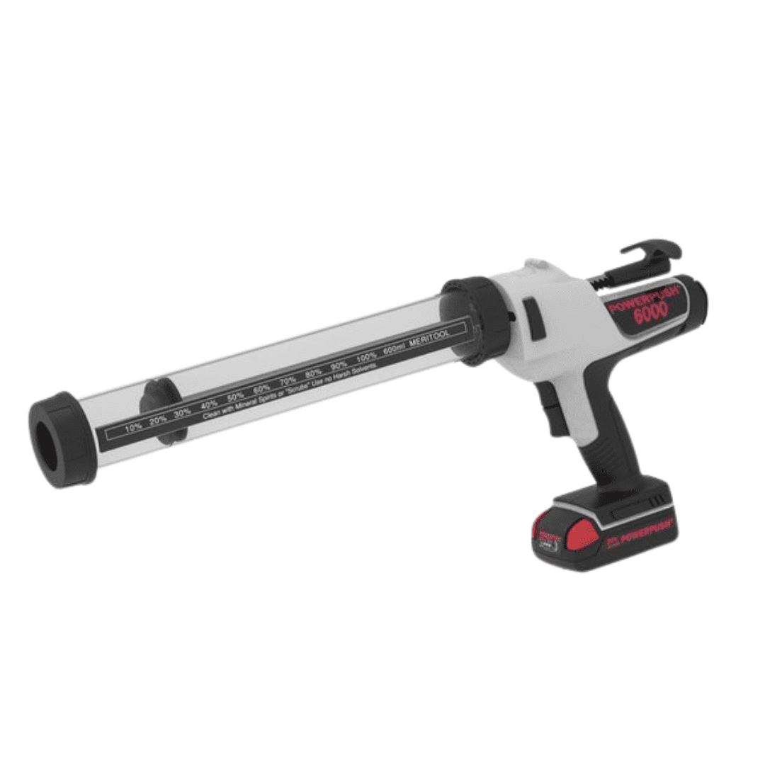 MeriTool PowerPush 6000-600 Akku-Folienbeutelpresse für Folienbeutel bis 600 ml Kunststoffrohr 4,2 kN 20 V inkl. Akku & Ladegerät – Raupenauftrag PP5071
