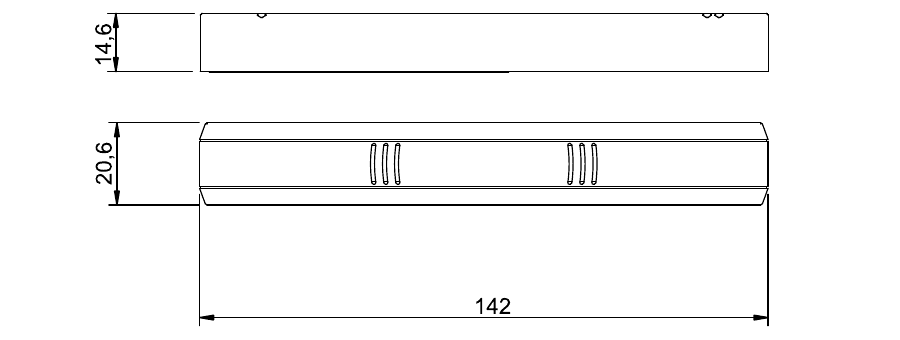 LoRaWAN Multisensor B.A.T. LX-100 | Zustand (Öffnen/Schließen) | Reed ×2 - 2000100