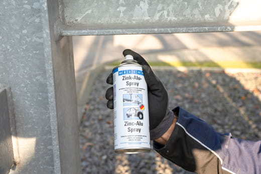 WEICON Zink-Alu-Spray – Anwendung WEICON Zink-Alu-Spray – Anwendung