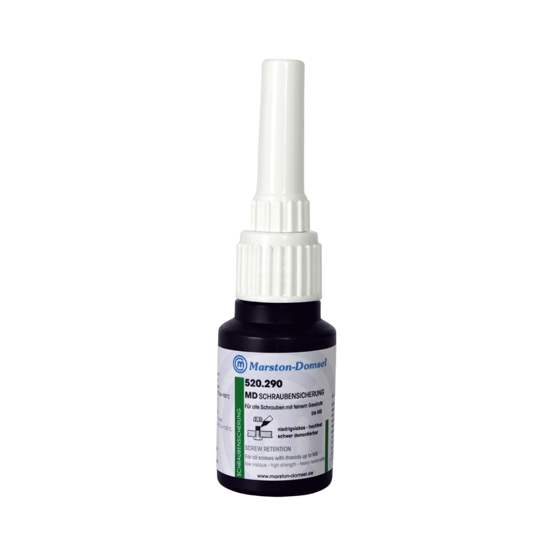 MD Schraubensicherung 520.290 - anaerobe Gewindesicherung - hochfest, niedrigviskos, demontierbar - 20g Flasche MD Schraubensicherung 520.290 - anaerobe Gewindesicherung - hochfest, niedrigviskos, demontierbar - 20g Flasche