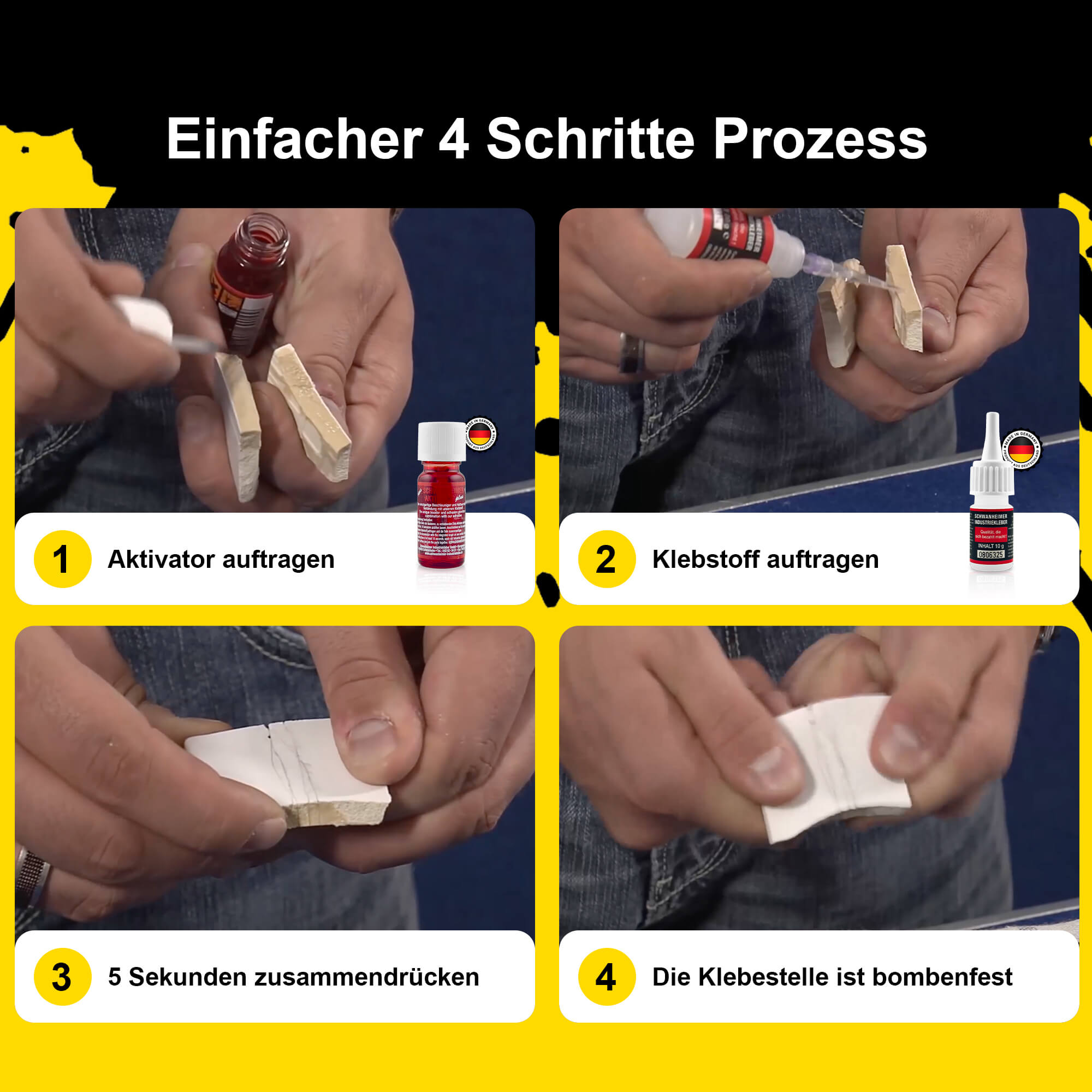 All-In-One Schwanheimer Industriekleber System - Klebt nicht gibt's nicht All-In-One Schwanheimer Industriekleber System - Klebt nicht gibt's nicht