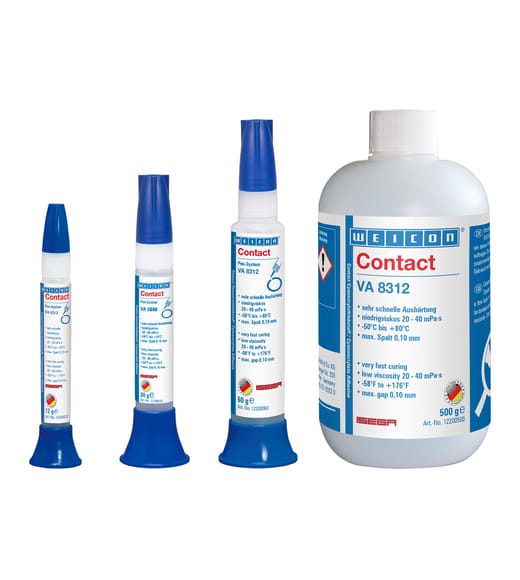 WEICON VA 8312 Cyanacrylat-Klebstoff – Produktgruppe WEICON VA 8312 Cyanacrylat-Klebstoff – Produktgruppe