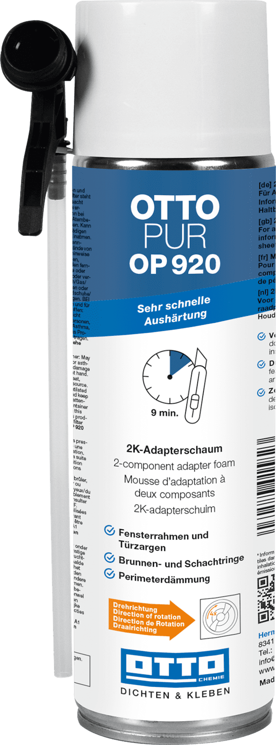 OTTOPUR OP 920 2K-Schaum mit sehr schneller Aushärtung 400 ml - OP920