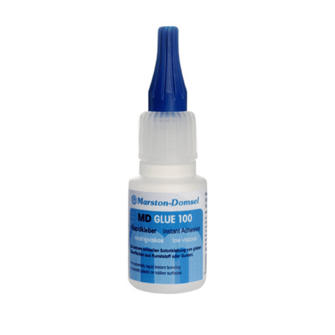 MD-GLUE 100 - Cyanacrylat-Sekundenkleber - universeller CA-Sekundenkleber, schnell - 20g Flasche MD-GLUE 100 - Cyanacrylat-Sekundenkleber - universeller CA-Sekundenkleber, schnell - 20g Flasche