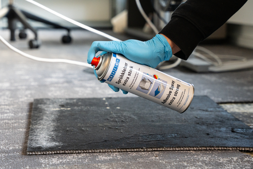 WEICON Sprühkleber extra stark – Anwendung