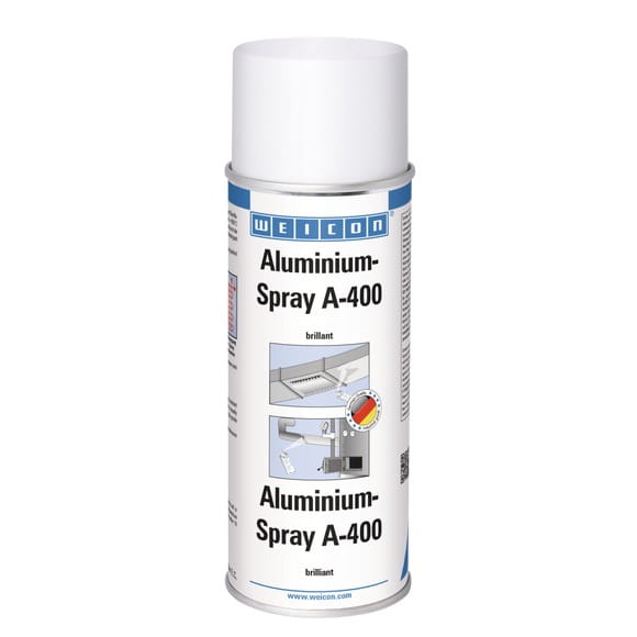 WEICON Aluminium-Spray A-400 brillant – Produktbild WEICON Aluminium-Spray A-400 brillant – Produktbild