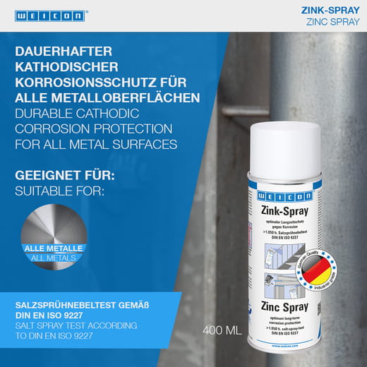WEICON Zink-Spray – Anwendung