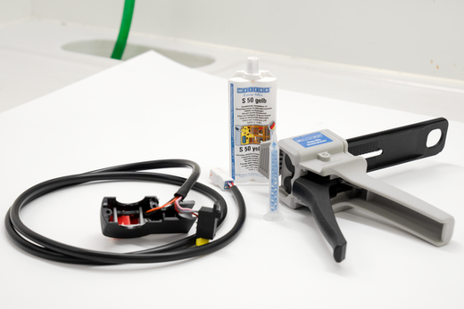 WEICON Easy-Mix S 50 gelb – Anwendung