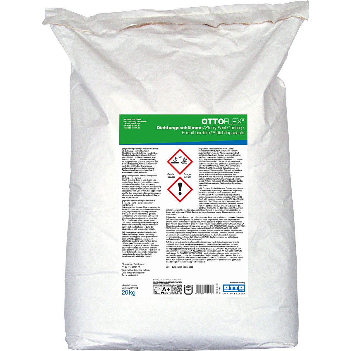 OTTOFLEX® Dichtungsschlämme - Die hoch beanspruchbare Verbundabdichtung OTTOFLEX® Dichtungsschlämme - Die hoch beanspruchbare Verbundabdichtung