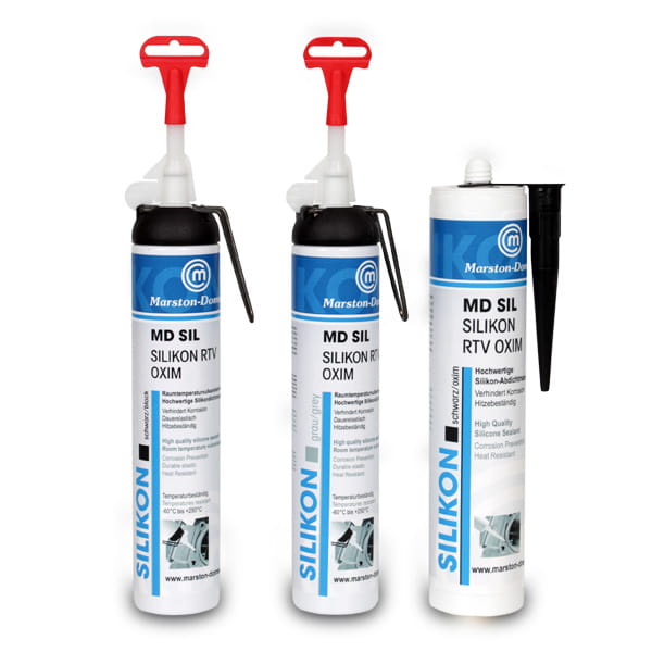 MD-SIL Oxim schwarz - Silikon-Dichtstoff - neutralvernetzend & materialschonend - 200 ml Kartusche MD-SIL Oxim schwarz - Silikon-Dichtstoff - neutralvernetzend & materialschonend - 200 ml Kartusche