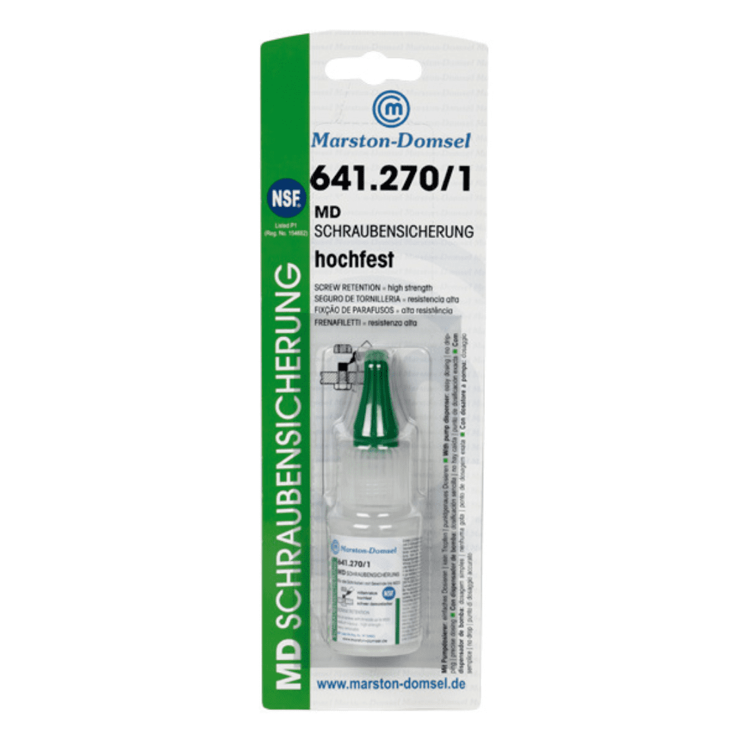 MD-SS Schraubensicherung 641.270/1 – hochfest, mittelviskos, schwer demontierbar - 20g Flasche