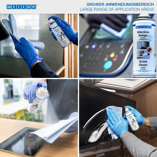 WEICON Bildschirmreiniger – Anwendung
