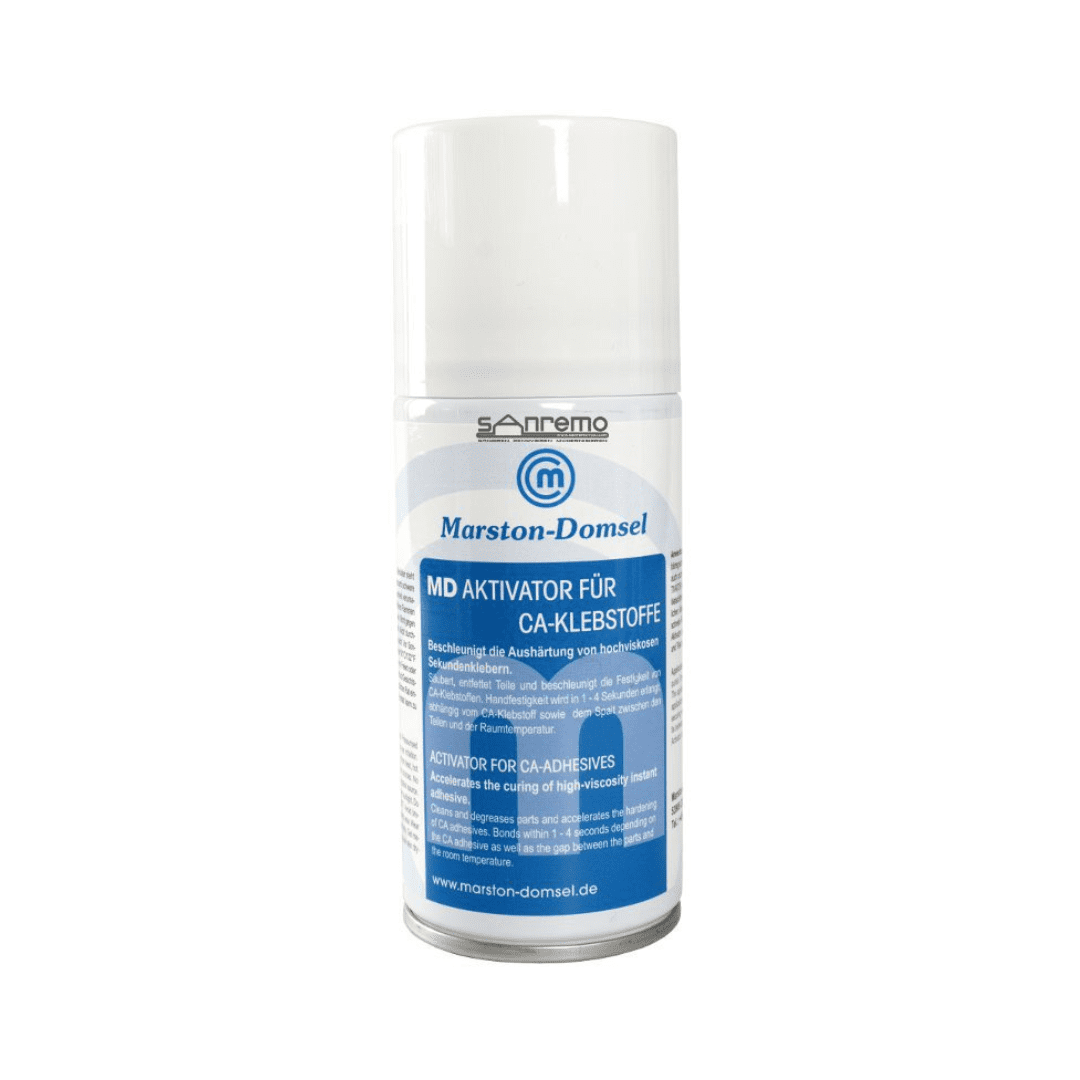 MD Aktivator Nr. 9 - CA-Aushärtebeschleuniger - beschleunigt Sekundenkleber & entfettet - 150 ml Spray