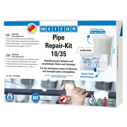 WEICON Pipe Repair-Kit – Produktbild WEICON Pipe Repair-Kit – Produktbild