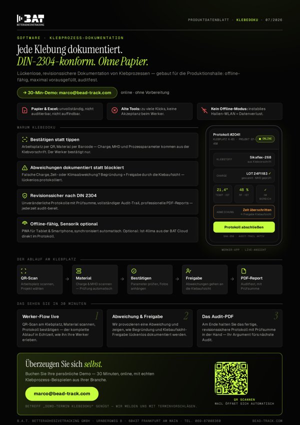 KlebeDoku: One-Pager
