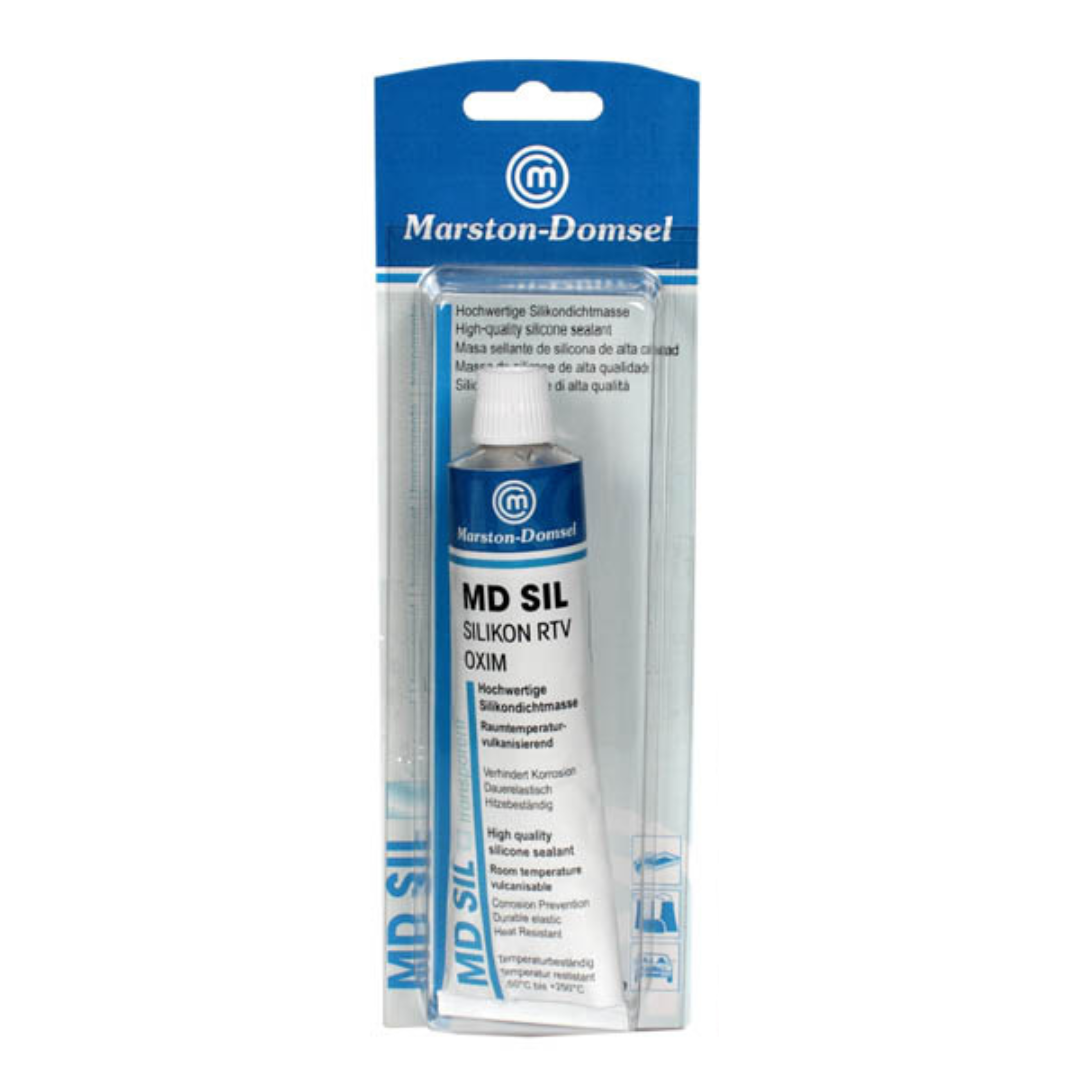 MD-SIL Oxim Transparent - Silikon-Dichtstoff - neutralvernetzend & materialschonend - 85g Tube