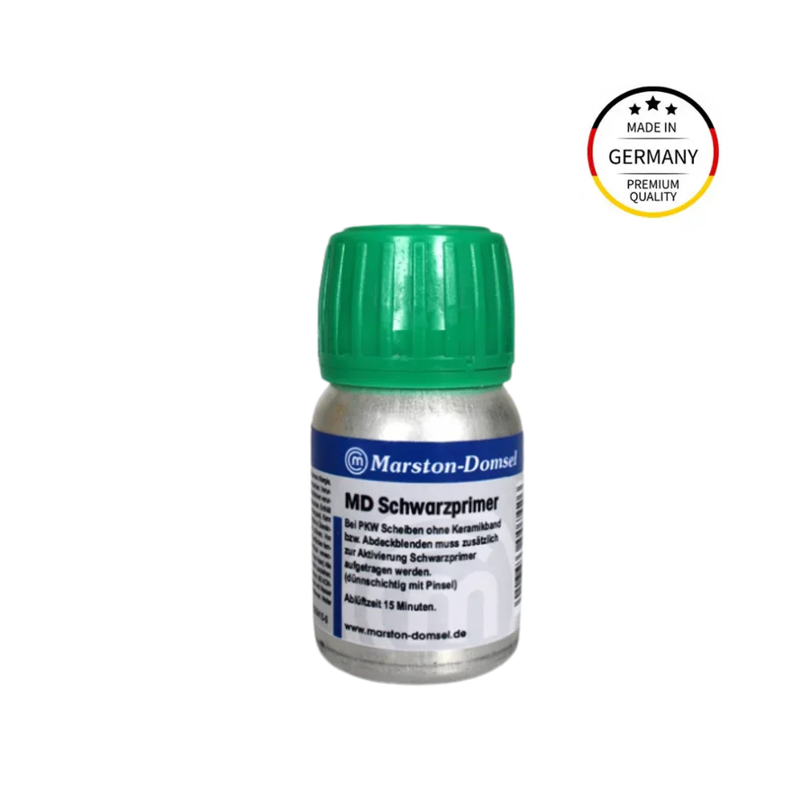 MD Schwarzprimer - UV-Schutzprimer für Scheibenklebstoffe - für Automobil- & Fahrzeugbau - 38 ml Flasche MD Schwarzprimer - UV-Schutzprimer für Scheibenklebstoffe - für Automobil- & Fahrzeugbau - 38 ml Flasche