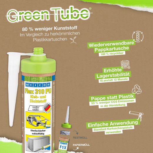 WEICON Flex 310 M® Edelstahl – Anwendung