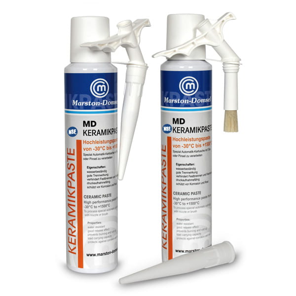 MD-Keramikpaste - Hochtemperatur-Keramikpaste - metallfrei & hochtemperaturbeständig | bis +1500 °C MD-Keramikpaste - Hochtemperatur-Keramikpaste - metallfrei & hochtemperaturbeständig | bis +1500 °C