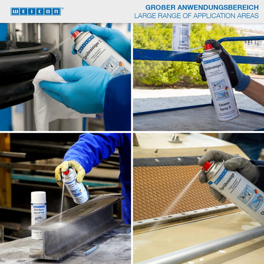 WEICON Sprühreiniger S – Anwendung WEICON Sprühreiniger S – Anwendung