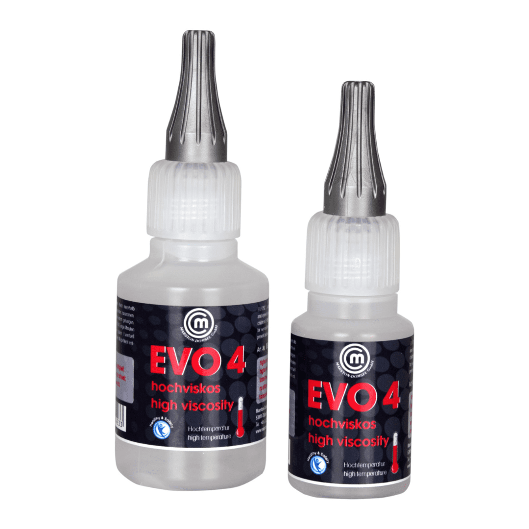MD-GLUE Evolution 4 - Cyanacrylat-Sekundenkleber - hochviskos, hohe Temperaturbeständigkeit (NSF) MD-GLUE Evolution 4 - Cyanacrylat-Sekundenkleber - hochviskos, hohe Temperaturbeständigkeit (NSF)