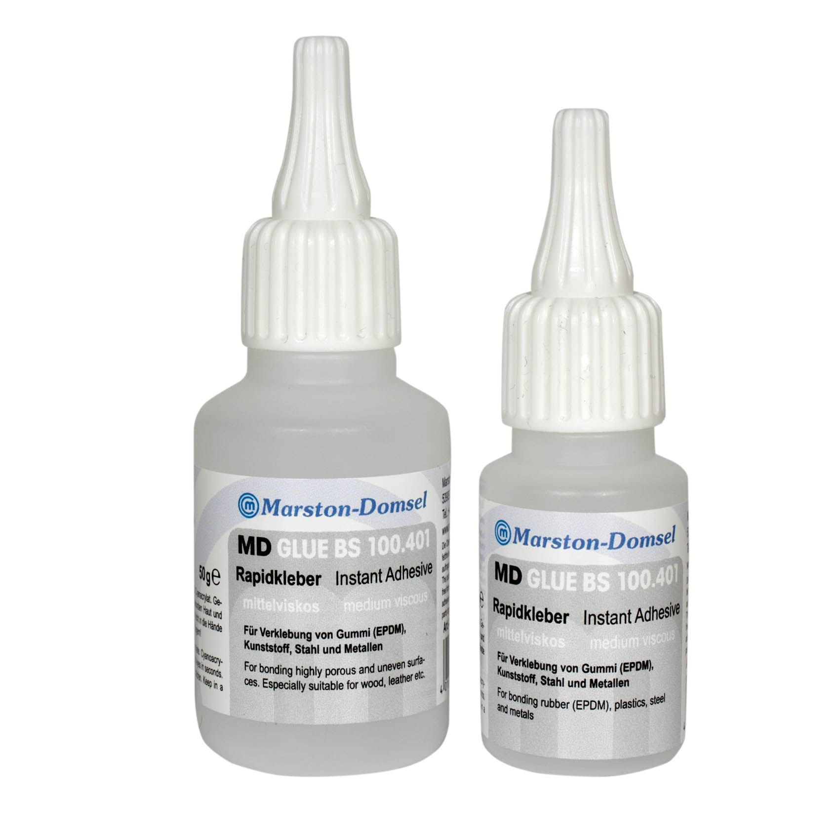 MD-GLUE BS100.401 - Cyanacrylat-Sekundenkleber - universell, schnell MD-GLUE BS100.401 - Cyanacrylat-Sekundenkleber - universell, schnell