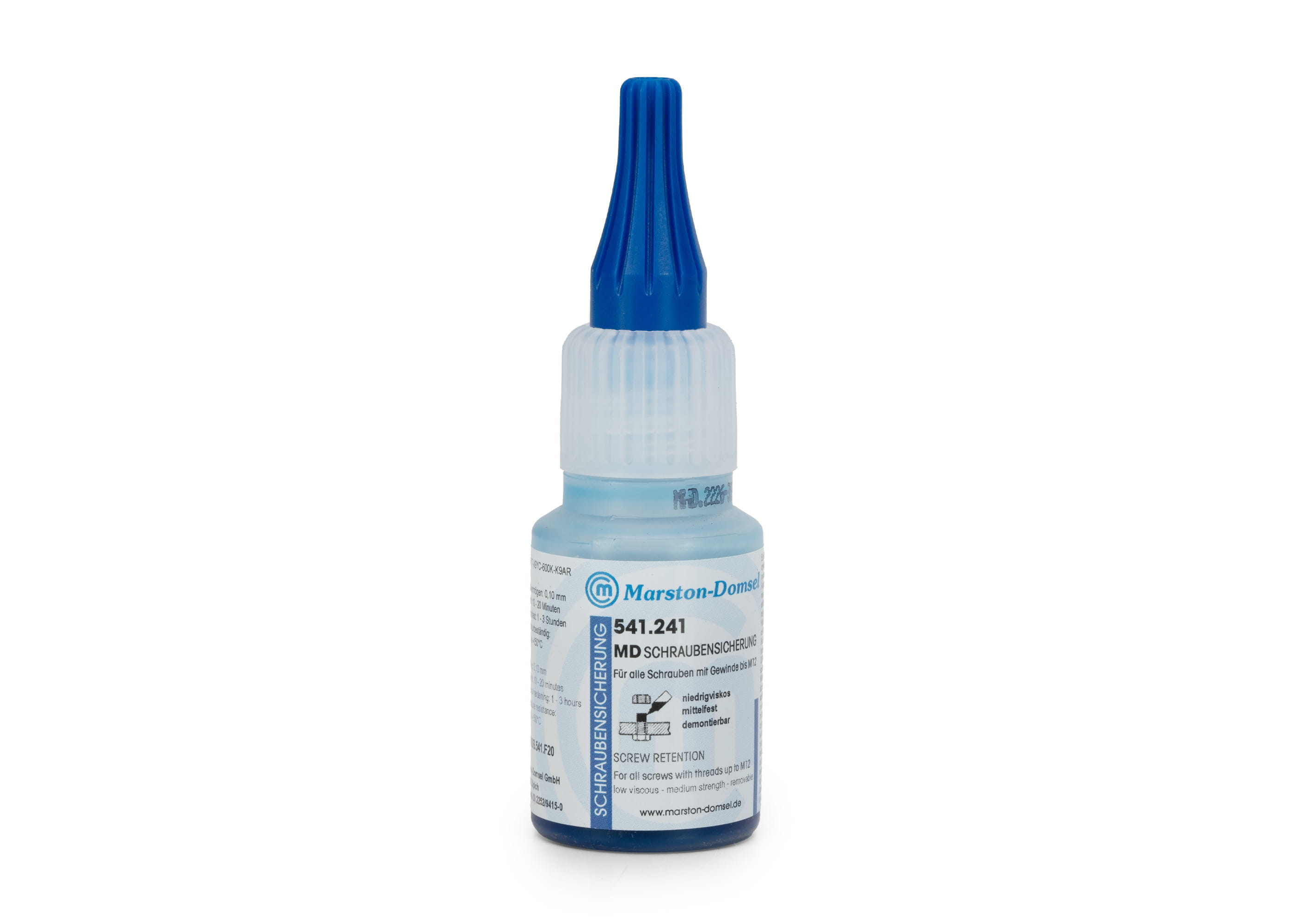 MD Schraubensicherung 541.241 - anaerobe Gewindesicherung - mittelfest, niedrigviskos, universell - 20g Flasche