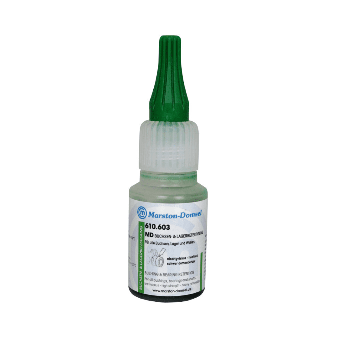 MD Lagerkleber 610.603 - anaerobe Buchsen- & Lagerbefestigung - hochfest, niedrigviskos, kapillaraktiv - 20g Flasche