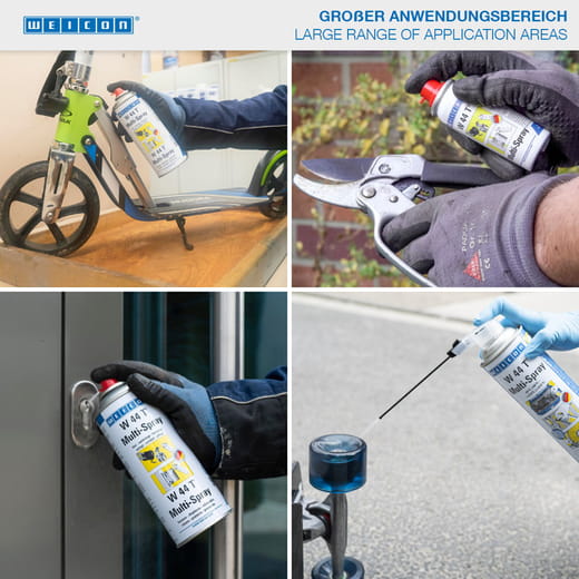 WEICON W 44 T® Multi-Spray – Anwendung WEICON W 44 T® Multi-Spray – Anwendung