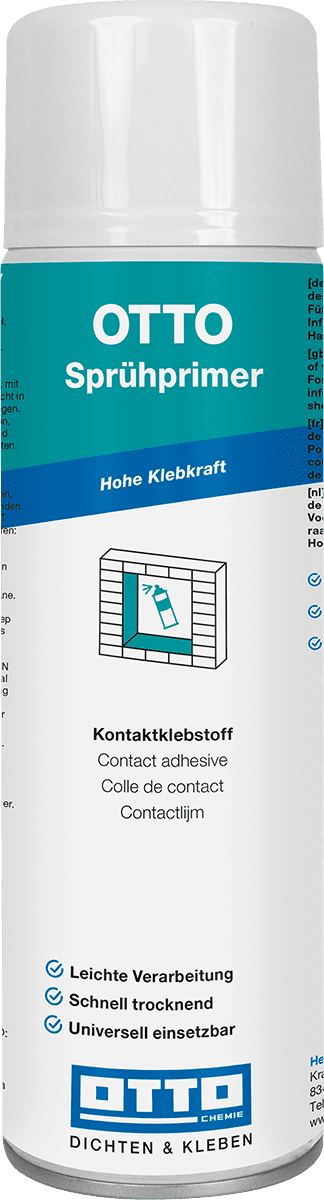 OTTO Sprühprimer - Der Kontaktklebstoff für die Montage der Bauanschlussbänder OTTO Sprühprimer - Der Kontaktklebstoff für die Montage der Bauanschlussbänder