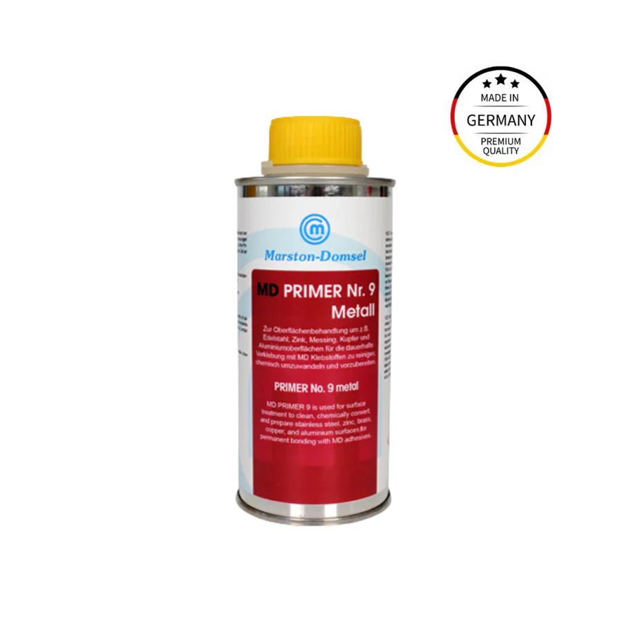 MD Primer Nr. 9 - Haftvermittler für Metall - für Edelstahl, Aluminium & Salzwasser-Korrosionsschutz - 250 ml Dose